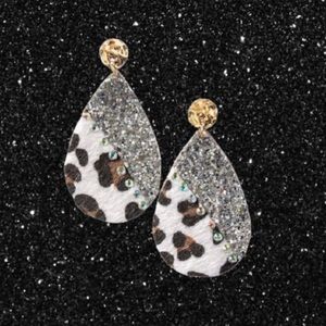 Silver Animal Print Earrings